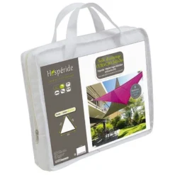 Toile Solaire 3x3x3m Curacao Blanc Hespéride -Jardisia Soldes Boutique toile solaire 3x3x3m luxe hesperide curacao blanc 4