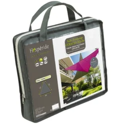 Toile Solaire 3x3x3m Curacao Gris Hespéride -Jardisia Soldes Boutique toile solaire 3x3x3m luxe hesperide curacao gris 3