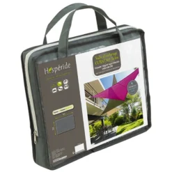 Toile Solaire 3x4m Curacao Gris Hespéride -Jardisia Soldes Boutique toile solaire 3x4m luxe hesperide curacao gris 3