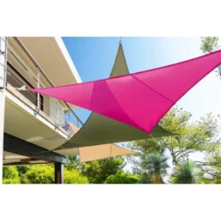 Toile Solaire 4x4x4m Curacao Taupe Hespéride -Jardisia Soldes Boutique toile solaire 4x4x4m luxe hesperide curacao taupe 4