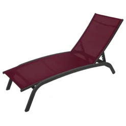 Transat Bonao Bordeaux/graphite Hespéride -Jardisia Soldes Boutique transat bonao bordeaux hesperide 1 2