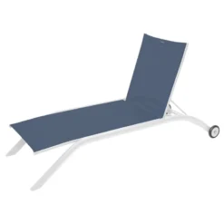 Transat Milenio Bleu Pétrole/blanc Hespéride -Jardisia Soldes Boutique transat milenio bleu petroleblanc hesperide 1 2