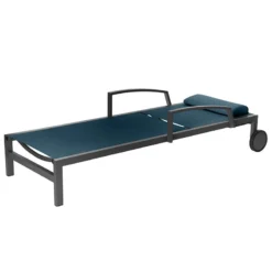 Transat Ocala Inclinable Bleu Canard/graphite Hespéride -Jardisia Soldes Boutique transat ocala inclinable bleu canardgraphite hesperide 2