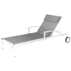 Transat Ocala Inclinable Noisette/blanc Hespéride -Jardisia Soldes Boutique transat ocala inclinable noisetteblanc hesperide 2