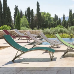 Transat Samba Pliable Et Empilable Bordeaux Hespéride -Jardisia Soldes Boutique transat samba bordeaux hesperide 6