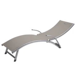 Transat Samba Pliable Et Empilable Taupe Hespéride -Jardisia Soldes Boutique transat samba pliable et empilable taupe hesperide 4