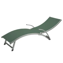Transat Samba Pliable Et Empilable Vert Olive Hespéride -Jardisia Soldes Boutique transat samba vert olive hesperide 1 5